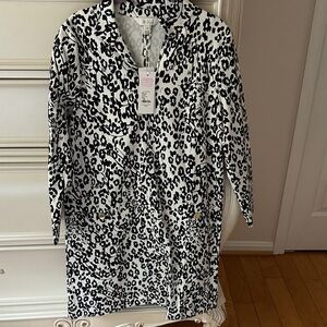 Lilly Pulitzer Black and White Animal Print Rosie dress NWT M